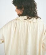 フォールシャーリング天竺 フリル衿プルオーバー