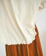 フォールシャーリング天竺 フリル衿プルオーバー