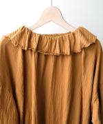 フォールシャーリング天竺 フリル衿プルオーバー