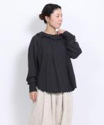 フォールシャーリング天竺 フリル衿プルオーバー