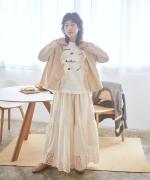 ラフィ天竺　プリントT