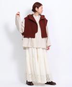 ウールアンゴラボア フードベスト