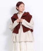 ウールアンゴラボア フードベスト