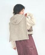 ウールアンゴラボア フードベスト