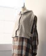 ウールアンゴラボア フードベスト