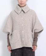 ウールアンゴラボア ポンチョジャケット