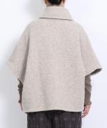 ウールアンゴラボア ポンチョジャケット