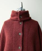 ウールアンゴラボア ポンチョジャケット