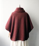 ウールアンゴラボア ポンチョジャケット