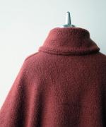 ウールアンゴラボア ポンチョジャケット