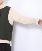 ストレッチキルト アシンメトリーベスト