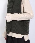 ストレッチキルト アシンメトリーベスト