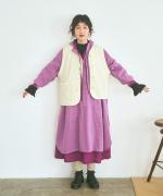 ストレッチキルト アシンメトリーベスト