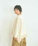 ミディアムコットン天竺 裾フリルプルオーバー