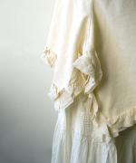 ミディアムコットン天竺 裾フリルプルオーバー
