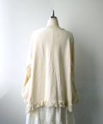 ミディアムコットン天竺 裾フリルプルオーバー