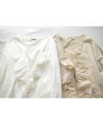 コットンベルギーリネン天竺×コットンヘンプガーゼ カーディガン