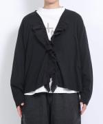 コットンベルギーリネン天竺×コットンヘンプガーゼ カーディガン