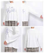 ラフィ天竺②　プリント長袖T