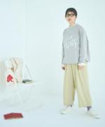 ラフィ天竺②　プリント長袖T