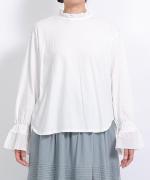 コットンチュール　フリルプルオーバー