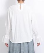 コットンチュール　フリルプルオーバー