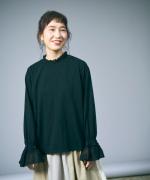 コットンチュール　フリルプルオーバー