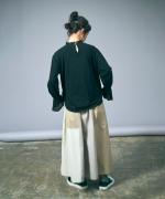 コットンチュール　フリルプルオーバー