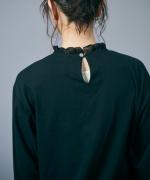 コットンチュール　フリルプルオーバー