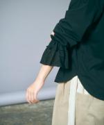 コットンチュール　フリルプルオーバー