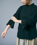 コットンチュール　フリルプルオーバー