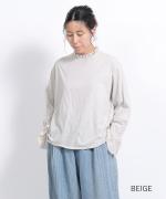 コットンチュール　フリルプルオーバー