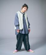 ウールコットンパイルダブルフェイス　ベスト