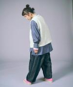 ウールコットンパイルダブルフェイス　ベスト