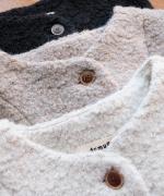 ウールコットンパイルダブルフェイス　ベスト