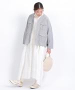 コットンインレイ　ジャケット