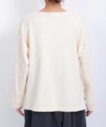 ミディアムコットン　フリルプルオーバー