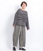 ミディアムコットン　フリルプルオーバー