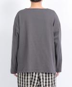 ミディアムコットン　フリルプルオーバー