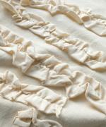 ミディアムコットン　フリルプルオーバー