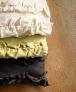 ミディアムコットン　フリルプルオーバー