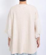 コットンリネンドッキング　ビッグスリーブプルオーバー