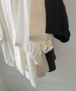 コットンリネンドッキング　ビッグスリーブプルオーバー