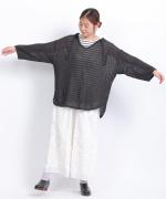 バスケットフルメッシュ　セーラープルオーバー