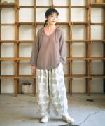 バスケットフルメッシュ　セーラープルオーバー