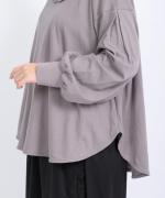 バスケットフルメッシュ　フリルカラープルオーバー