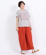 ラフィ天竺 プリントTシャツ(アルファベット)