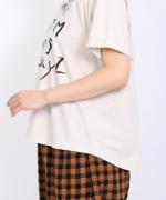 ラフィ天竺 プリントTシャツ(アルファベット)