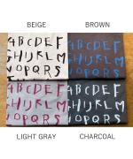 ラフィ天竺 プリントTシャツ(アルファベット)