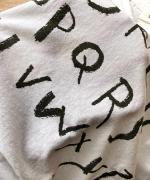 ラフィ天竺 プリントTシャツ(アルファベット)